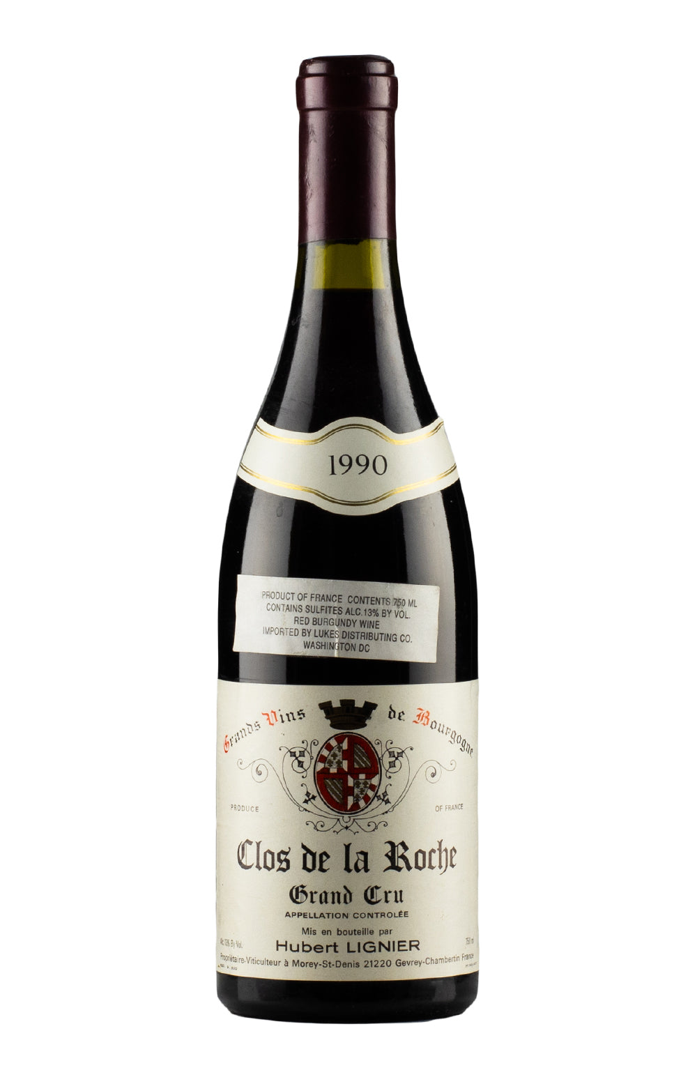 Clos de la Roche Hubert Lignier 1990