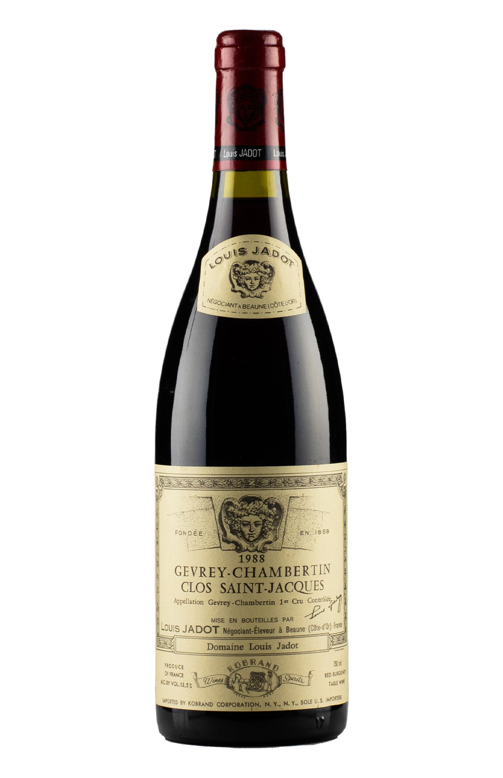 Gevrey Chambertin Clos St Jacques Jadot 1988