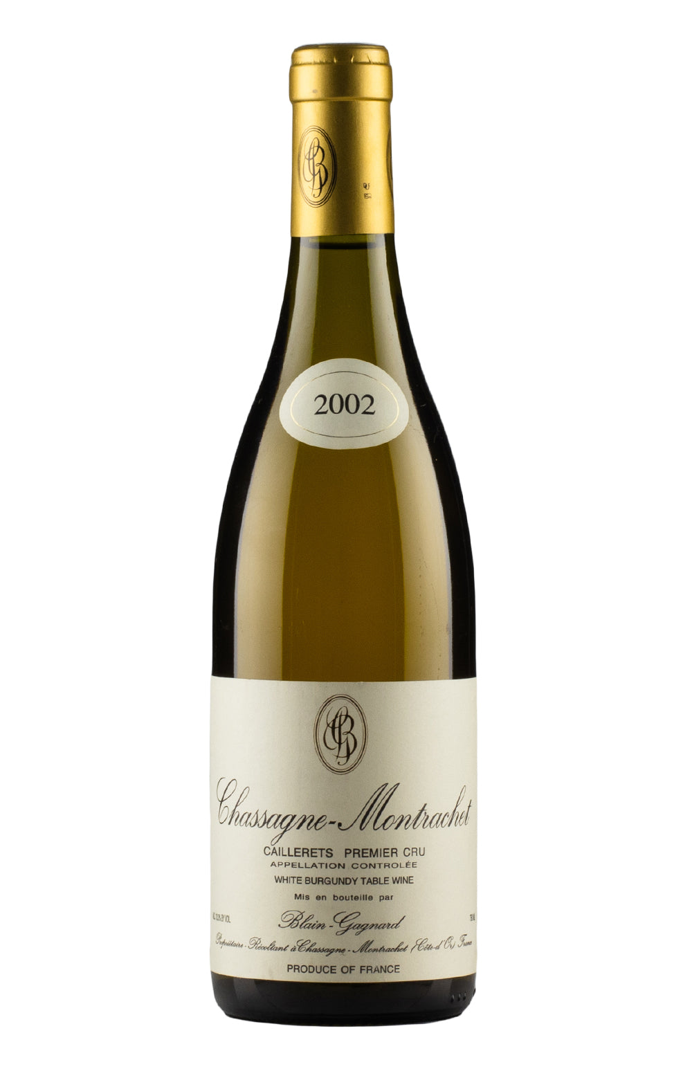 Chassagne Montrachet Les Caillerets Blain Gagnard 2002