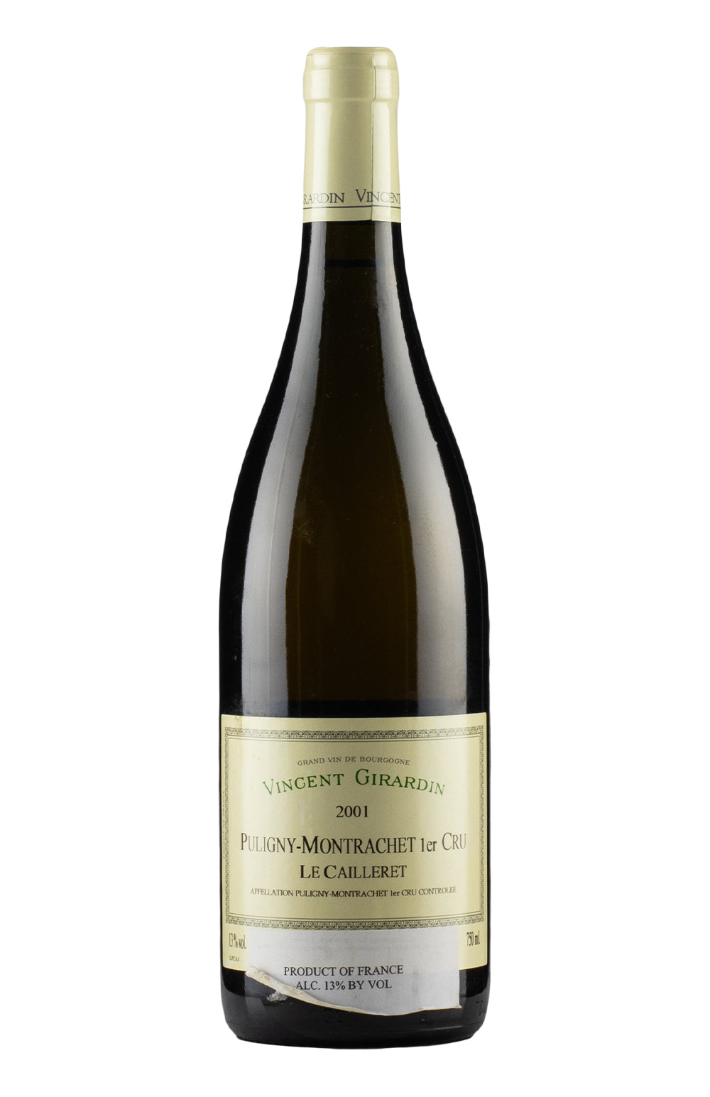 Puligny Montrachet Le Cailleret Vincent Girardin 2001