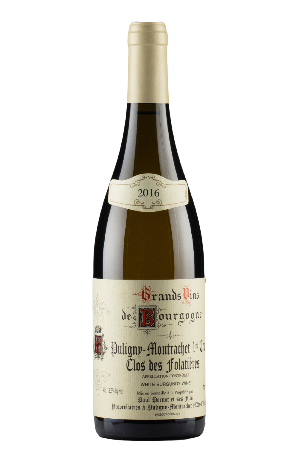 Puligny Montrachet Clos des Folatieres Paul Pernot 2016