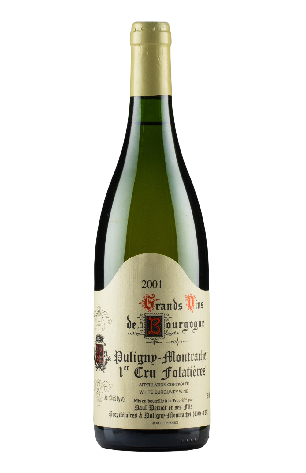 Puligny Montrachet Clos des Folatieres Paul Pernot 2001
