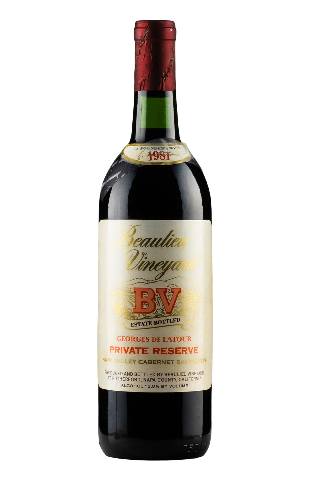 Beaulieu Vineyard Georges de Latour Private Reserve Cabernet Sauvignon 1981