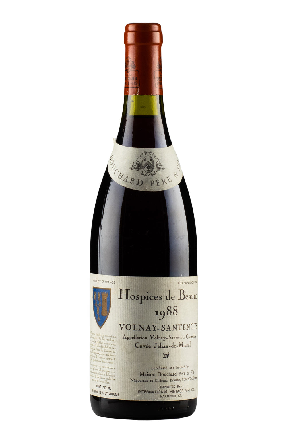 Volnay Santenot Hospices de Beaune Bouchard 1988