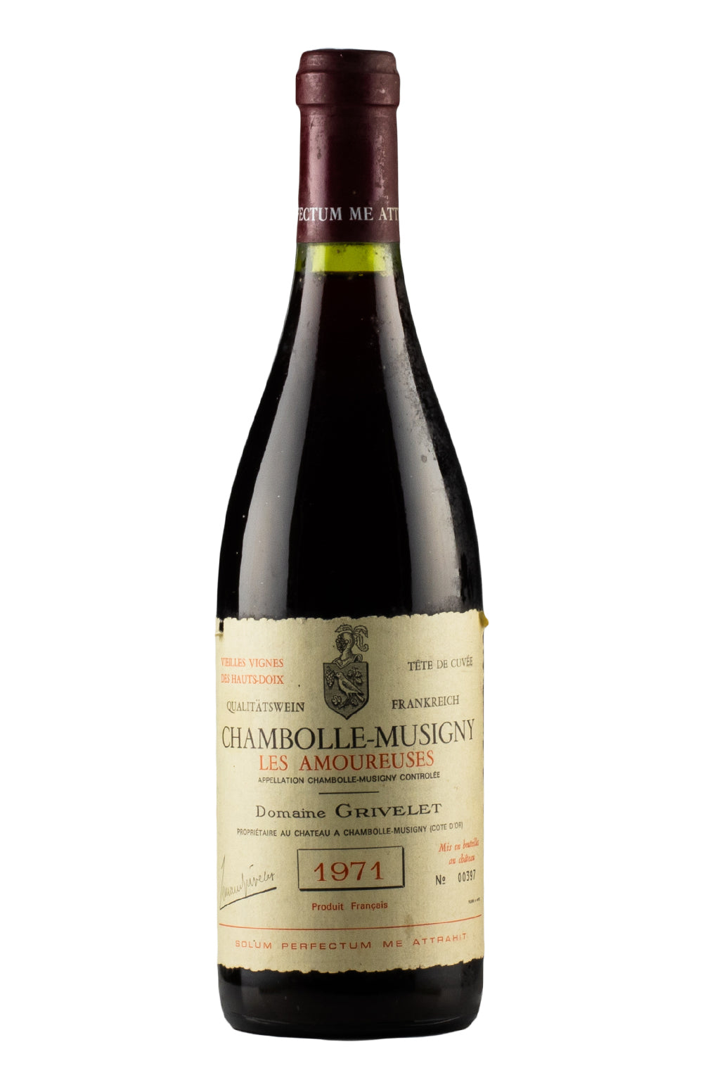 Chambolle Musigny Les Amoureuses Grivelet 1971
