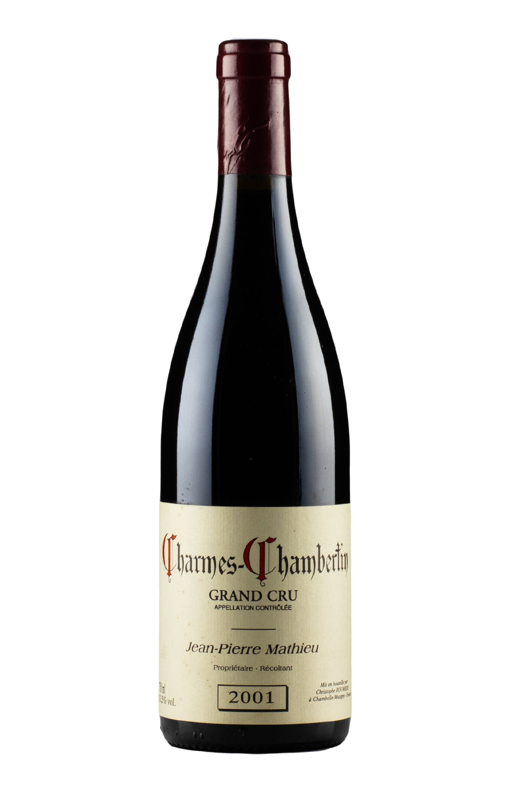 Charmes Chambertin Jean-Pierre Mathieu 2001