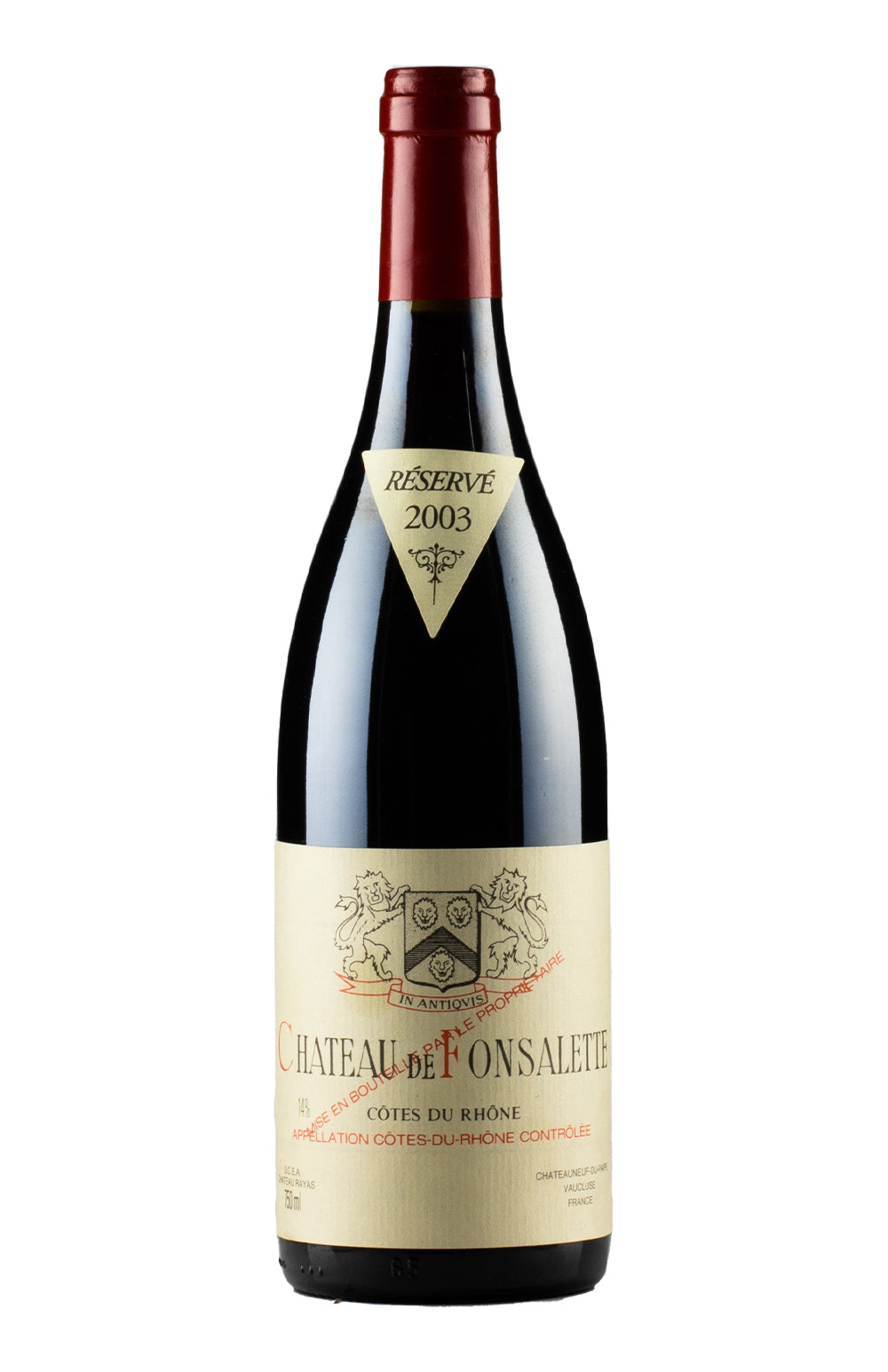 Cotes du Rhone Chateau de Fonsalette 2003