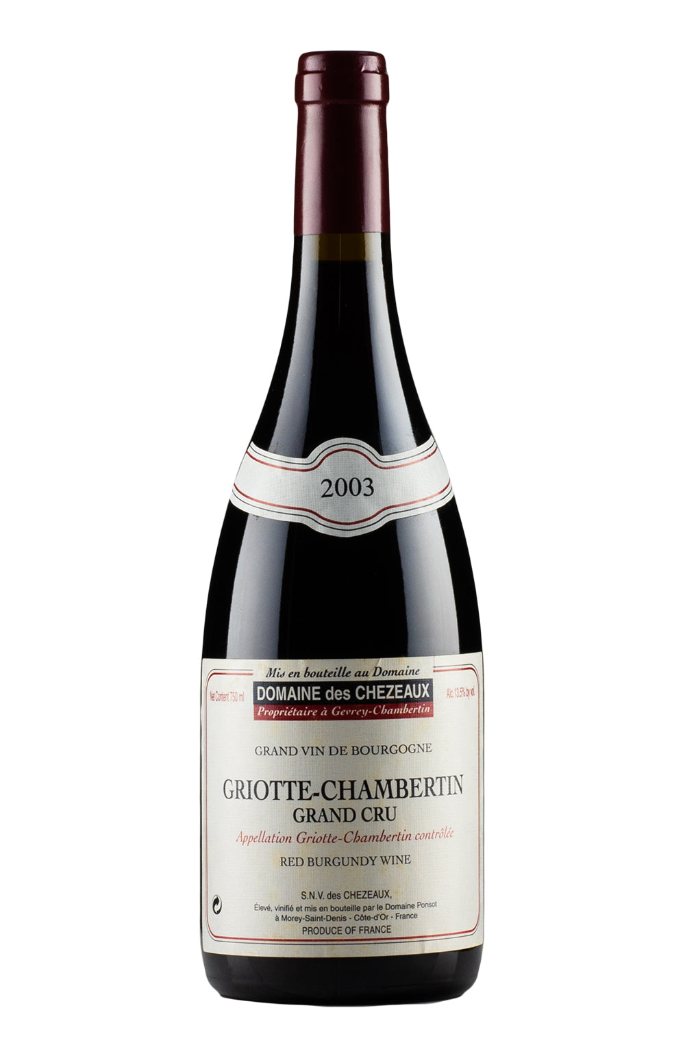 Griotte Chambertin Chezeaux 2003