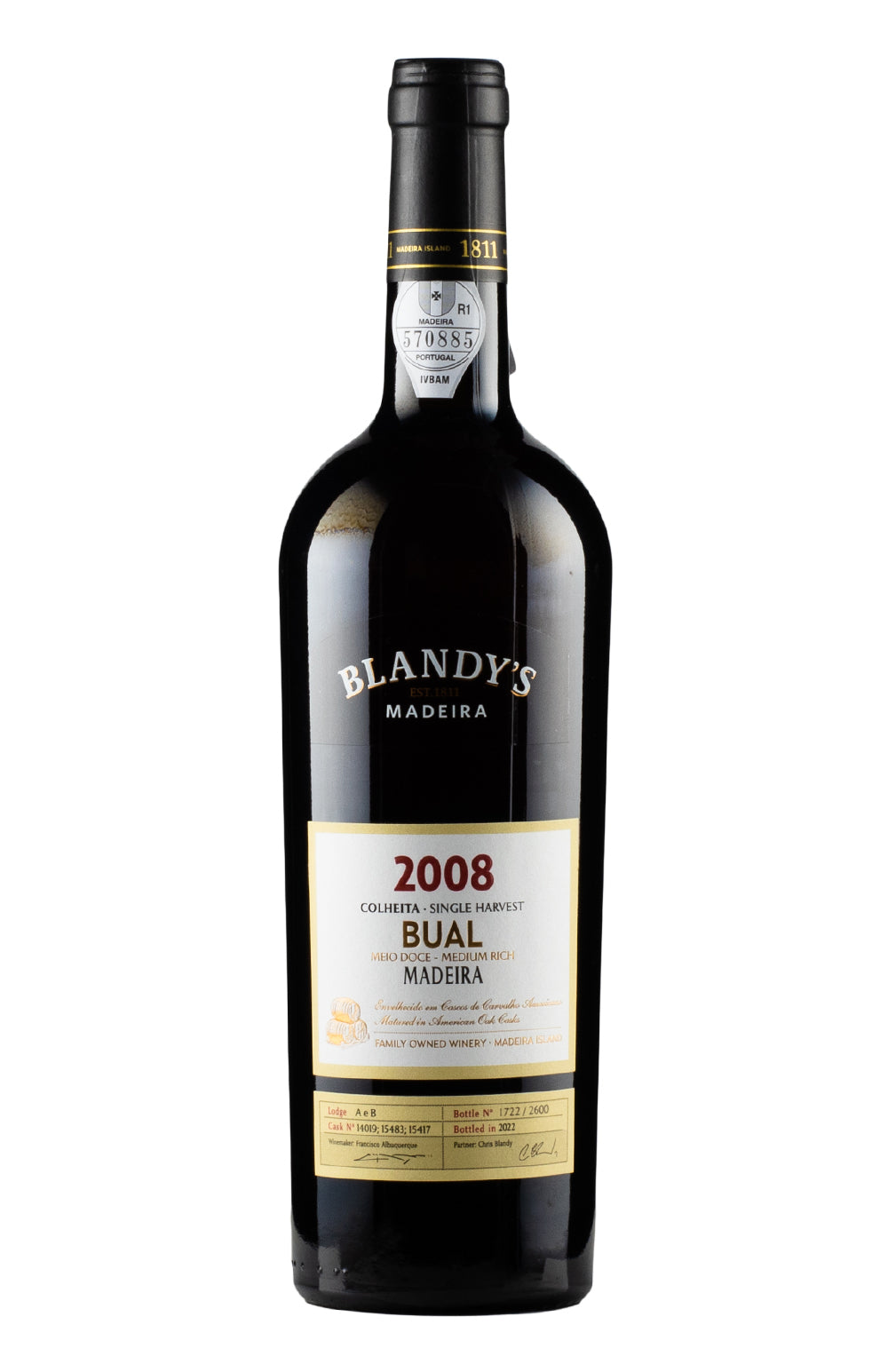 Blandy`s Colheita Bual 2008