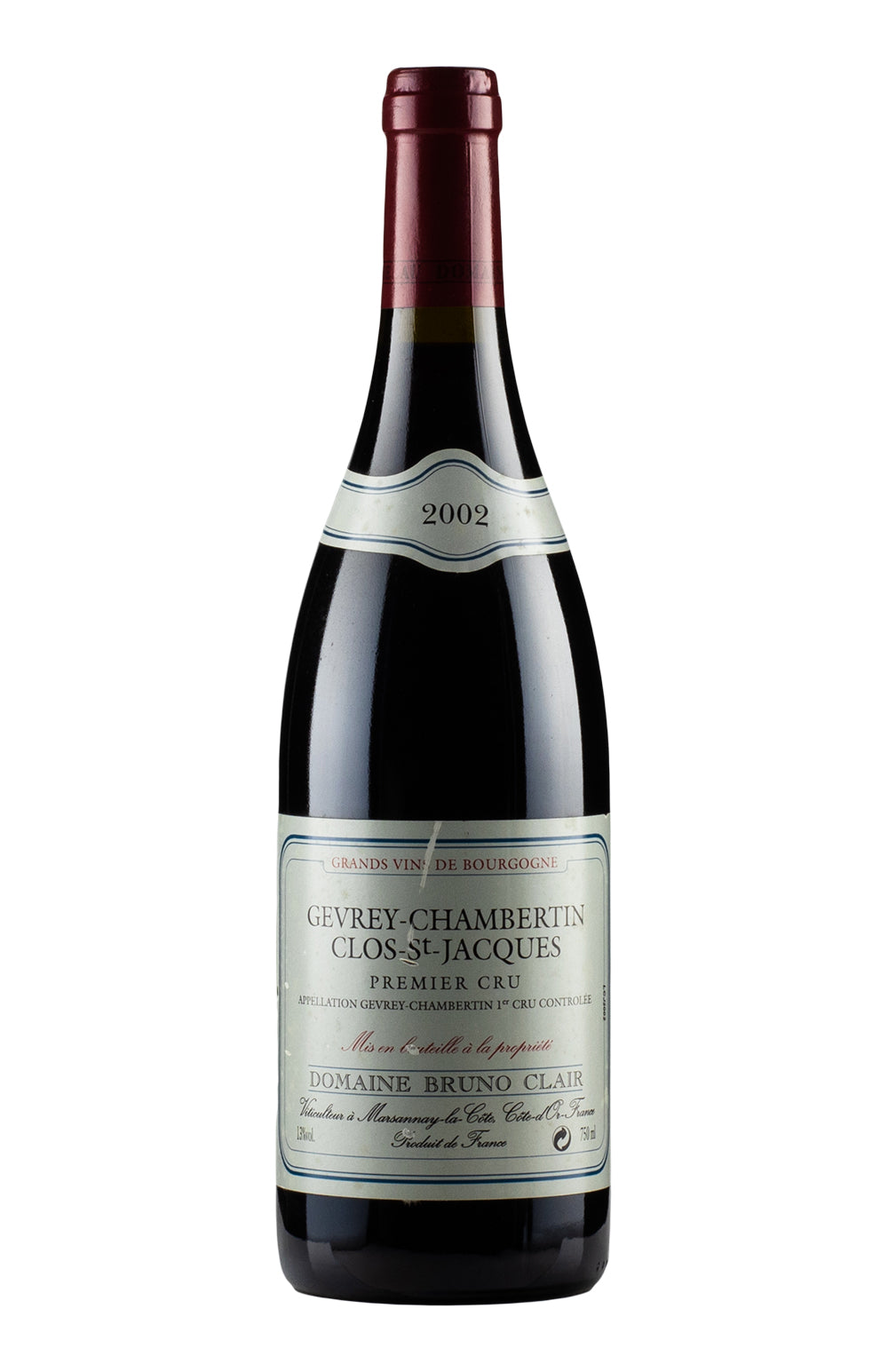 Gevrey Chambertin Clos St Jacques Bruno Clair 2002