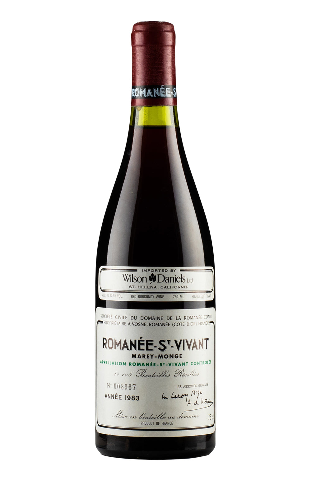 Romanee St Vivant DRC 1983