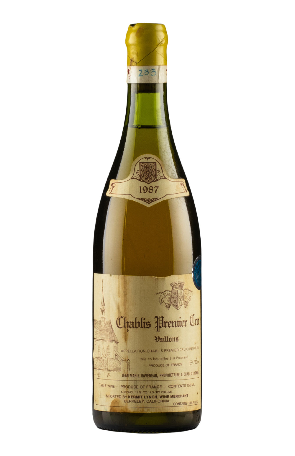 Chablis Les Vaillons Raveneau 1987