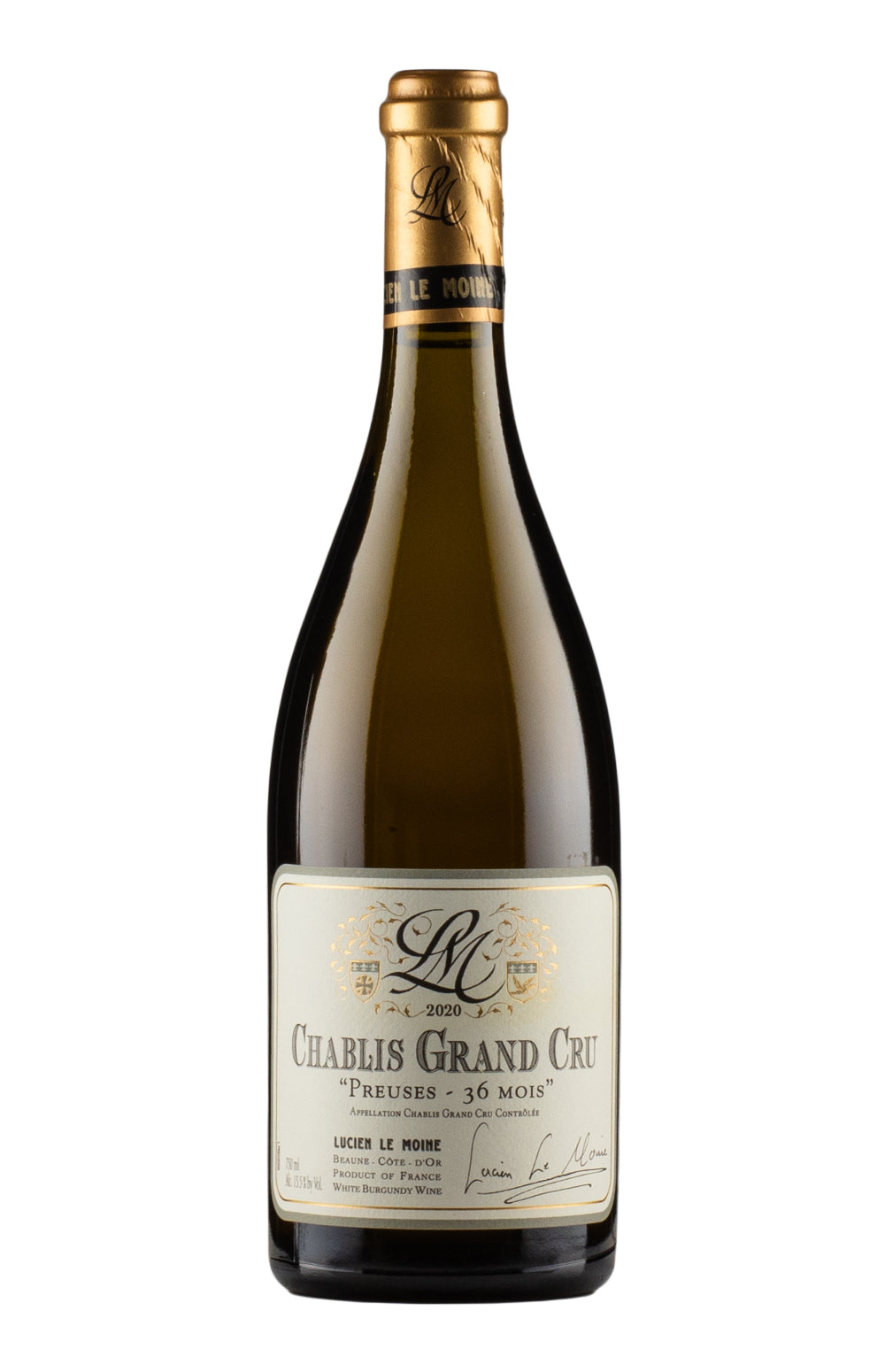 Chablis Preuses 3 ans Barrique Lucien Le Moine 2020