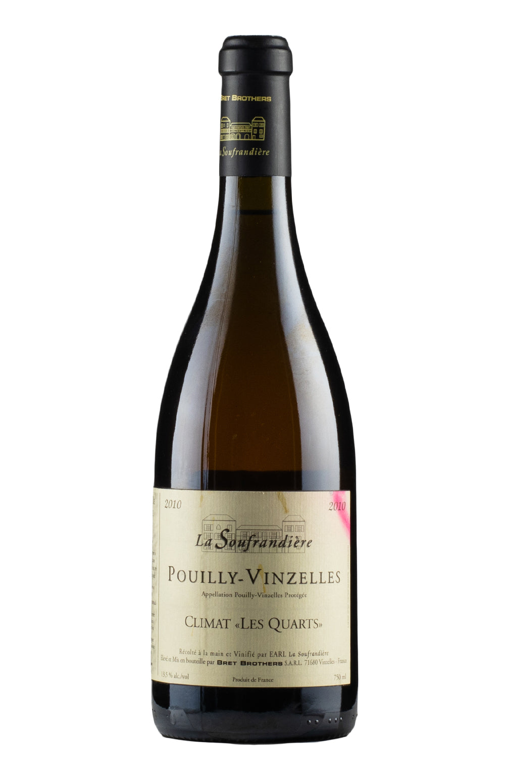 Pouilly Vinzelles Climat Les Quarts La Soufrandiere Bret Brothers 2010