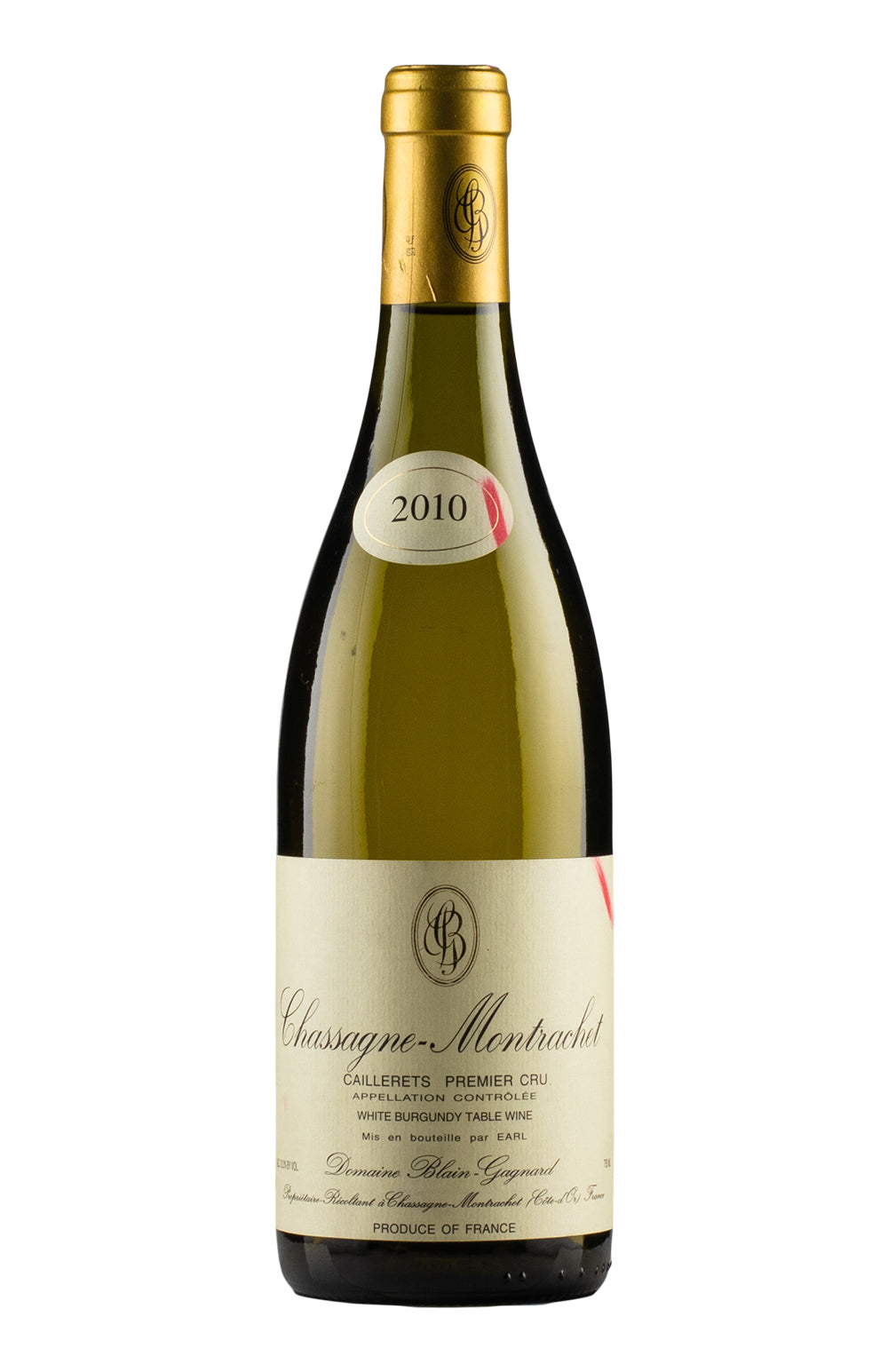 Chassagne Montrachet Les Caillerets Blain Gagnard 2010