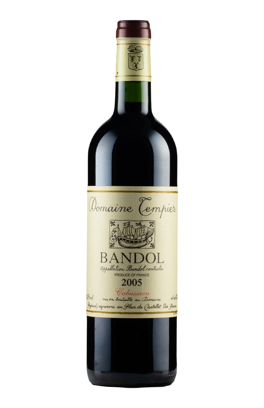 Cabassaou Bandol Domaine Tempier 2005
