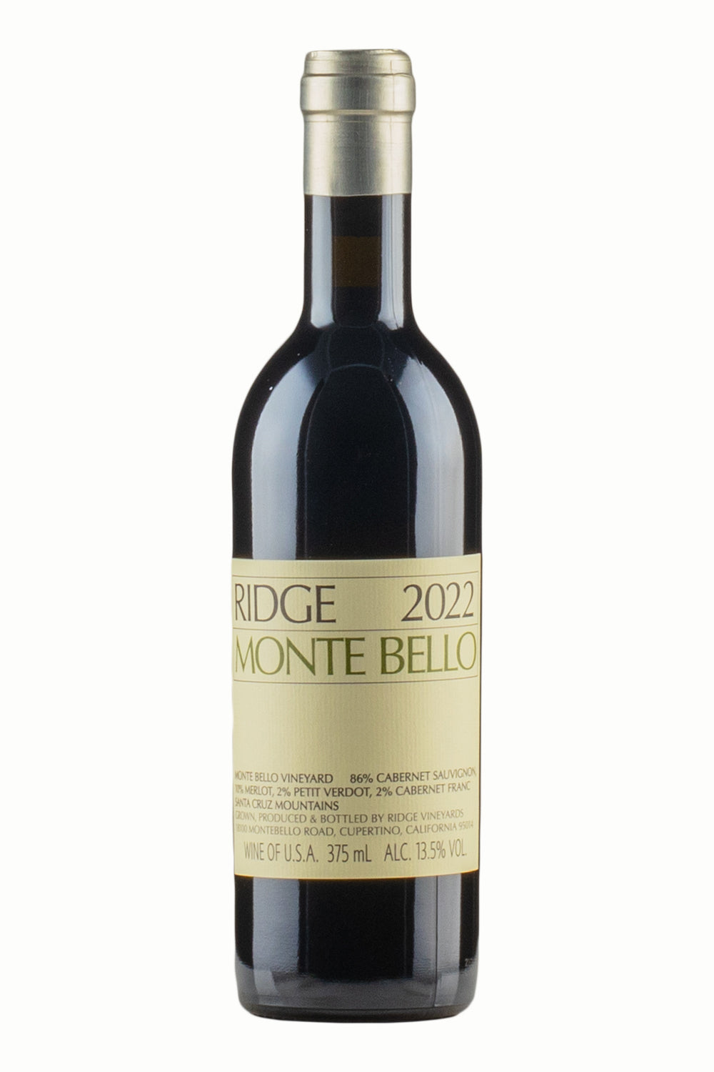 Ridge Monte Bello Cabernet Sauvignon Half 2022