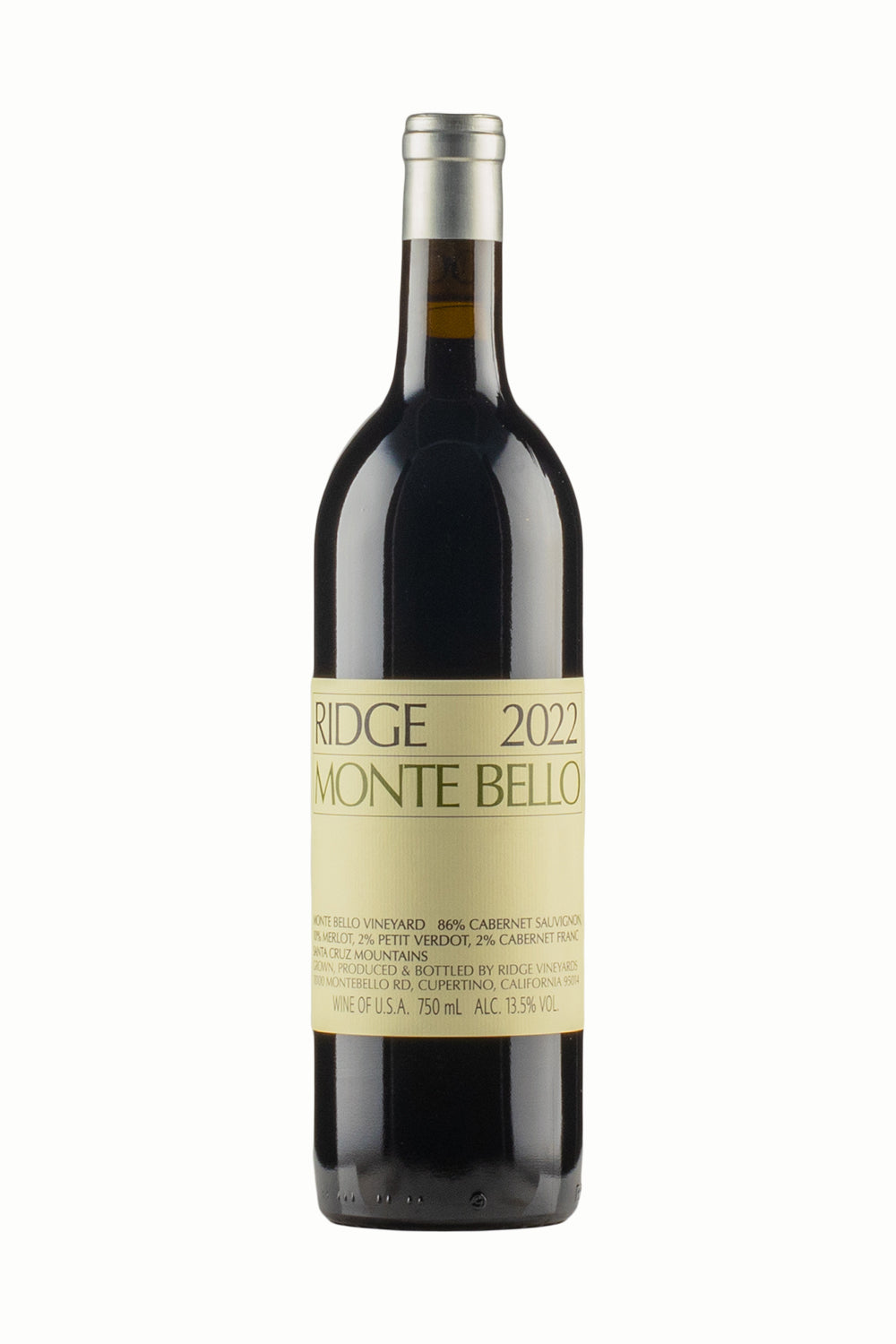 Ridge Monte Bello Cabernet Sauvignon 2022
