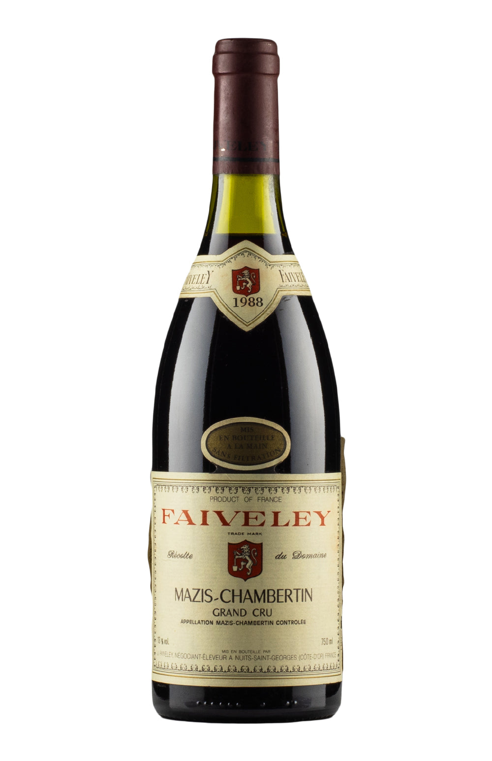Mazis Chambertin Domaine Faiveley 1988