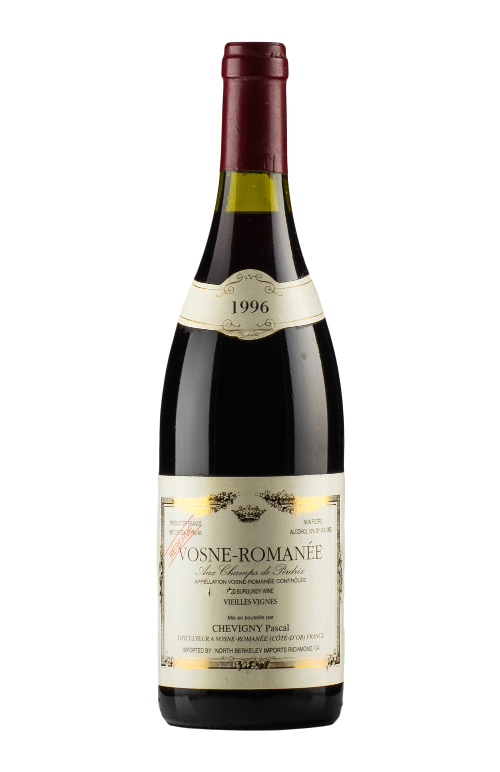 Vosne Romanee Aux Champs de Perdrix Pascal Chevigny 1996