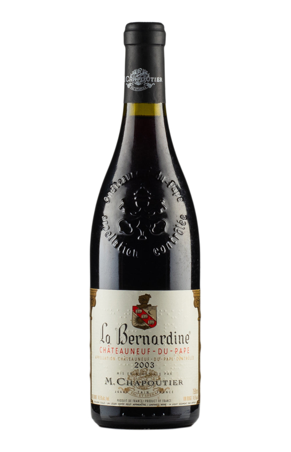Chateauneuf du Pape La Bernardine Chapoutier 2003