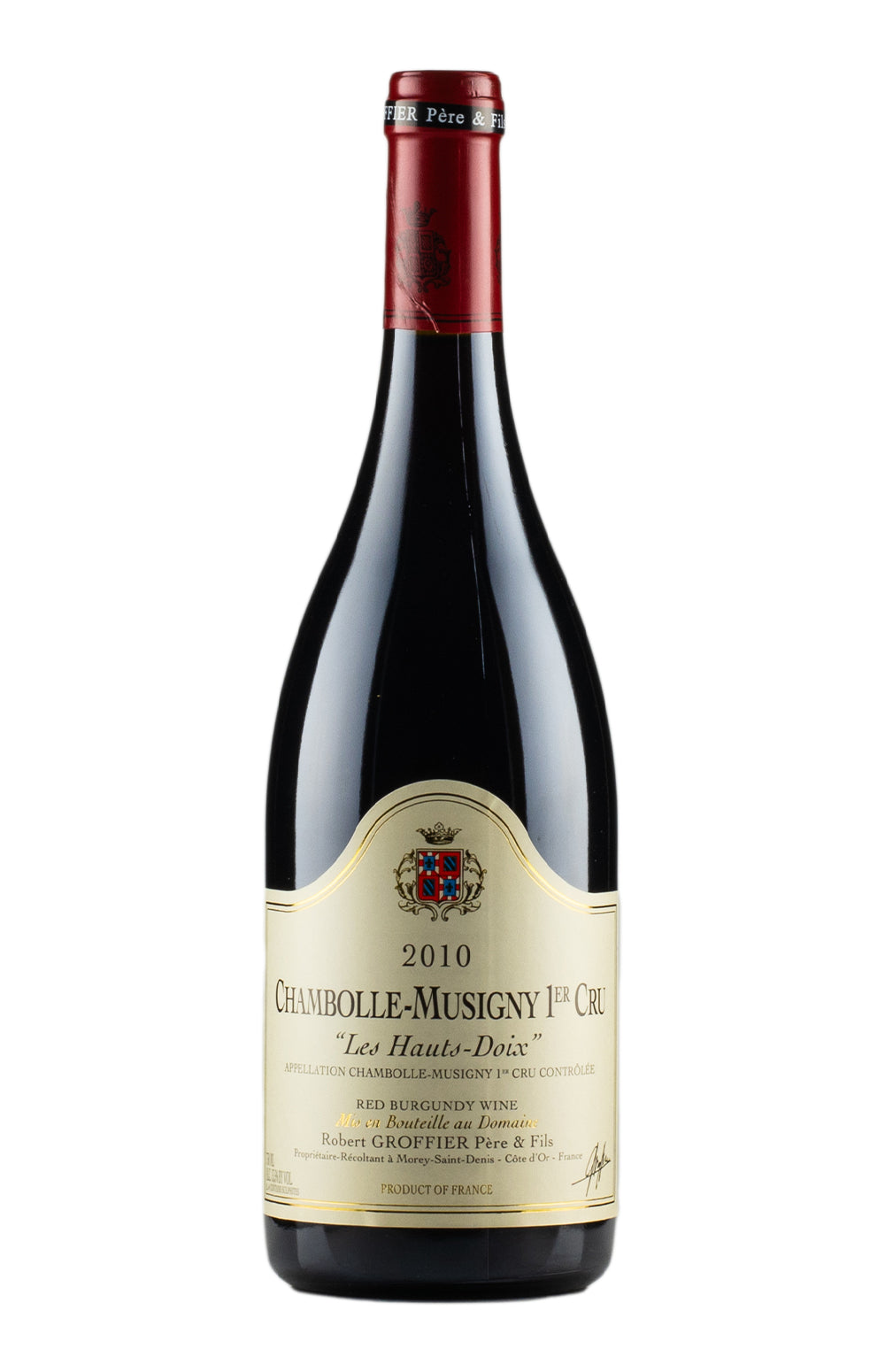 Chambolle Musigny Les Hauts Doix Robert Groffier 2010