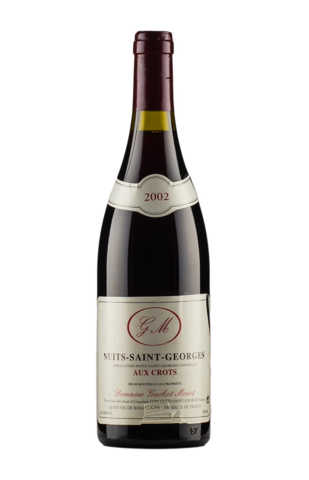 Nuits St Georges Aux Crots Gachot Monot 2002