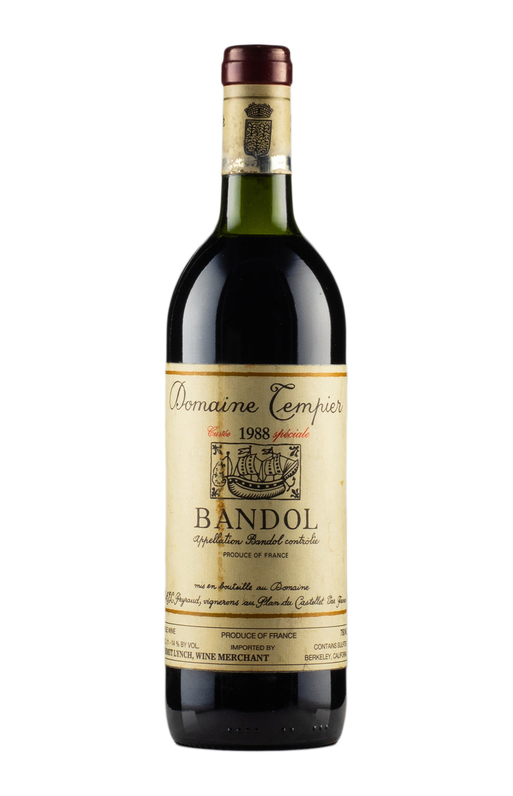 Bandol Domaine Tempier 1988