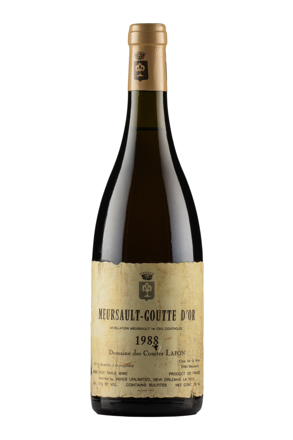 Meursault Goutte d`Or Comtes Lafon 1988