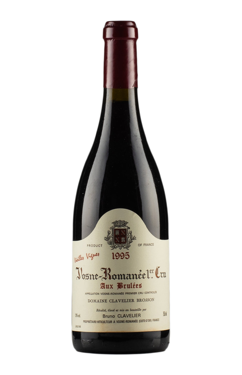 Vosne Romanee Aux Brulees Bruno Clavelier 1995