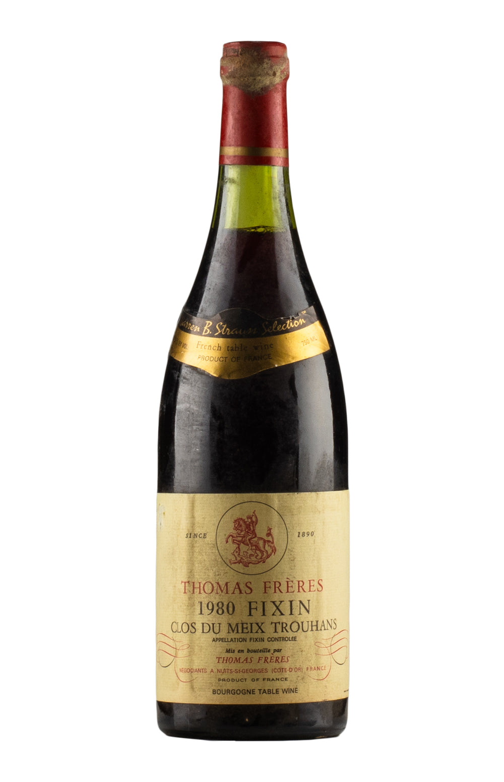 Fixin Clos du Meix Trouhans Thomas Freres 1980