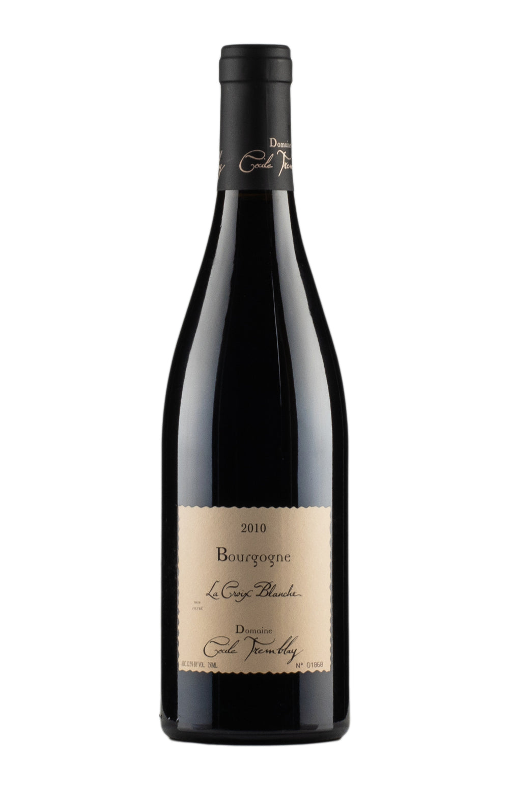 Bourgogne Rouge La Croix Blanche Cecile Tremblay 2010
