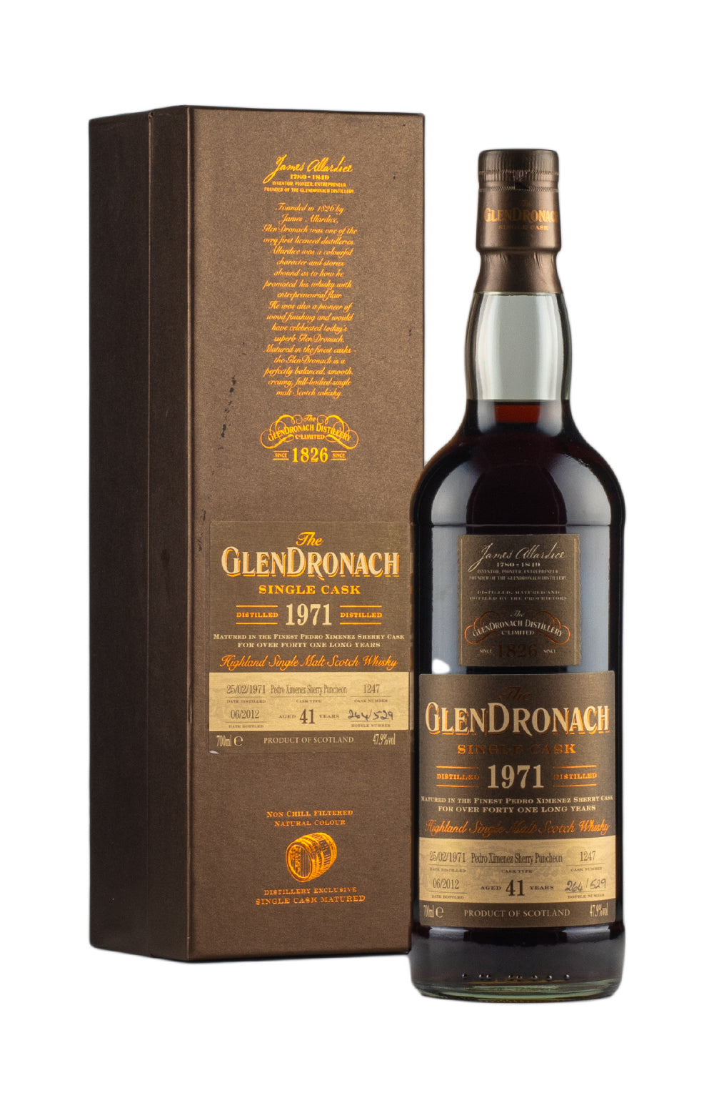 Glendronach 41 Year Old PX Cask 1247 Batch 6 1971
