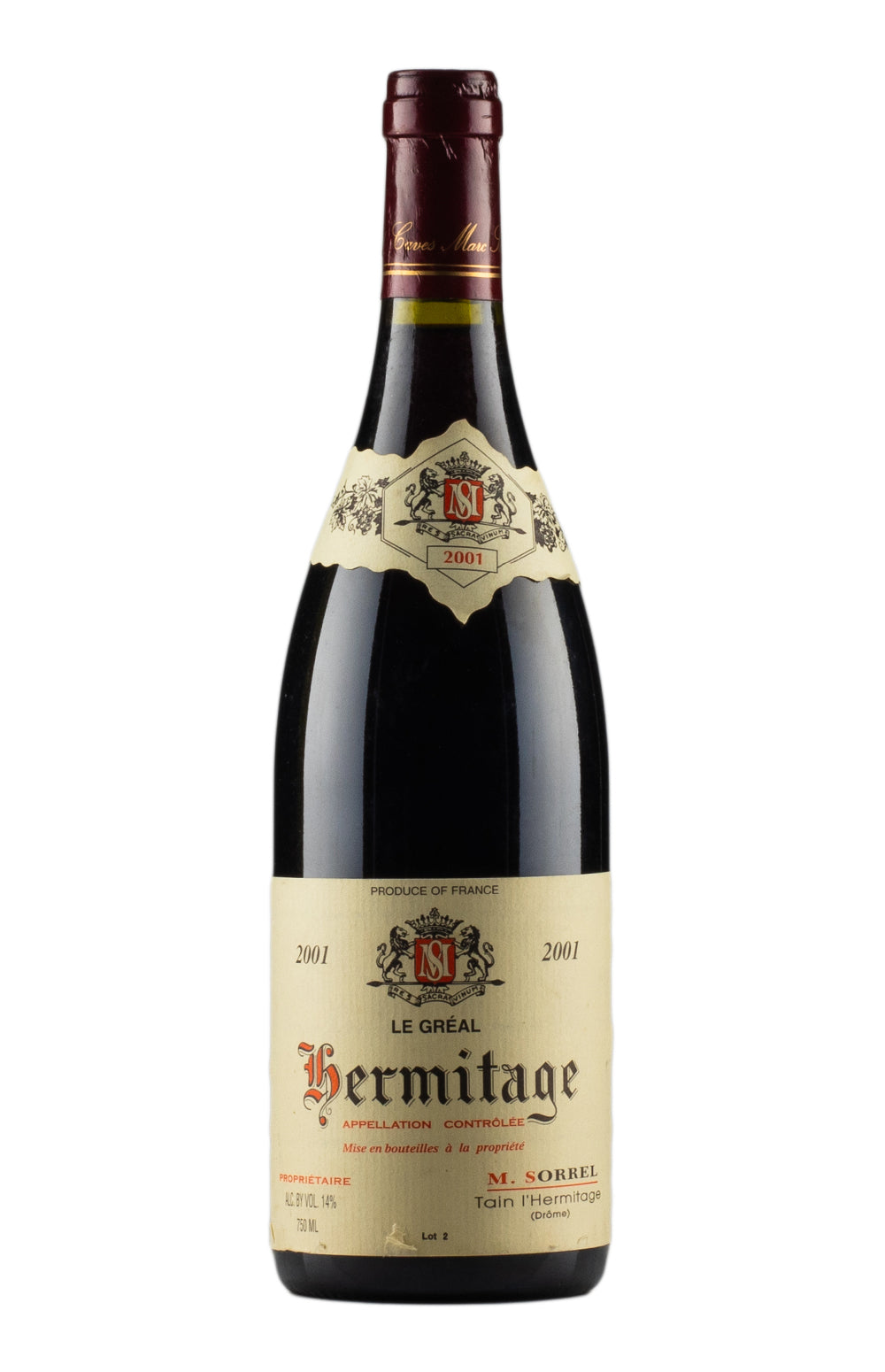 Hermitage Le Greal Sorrel 2001