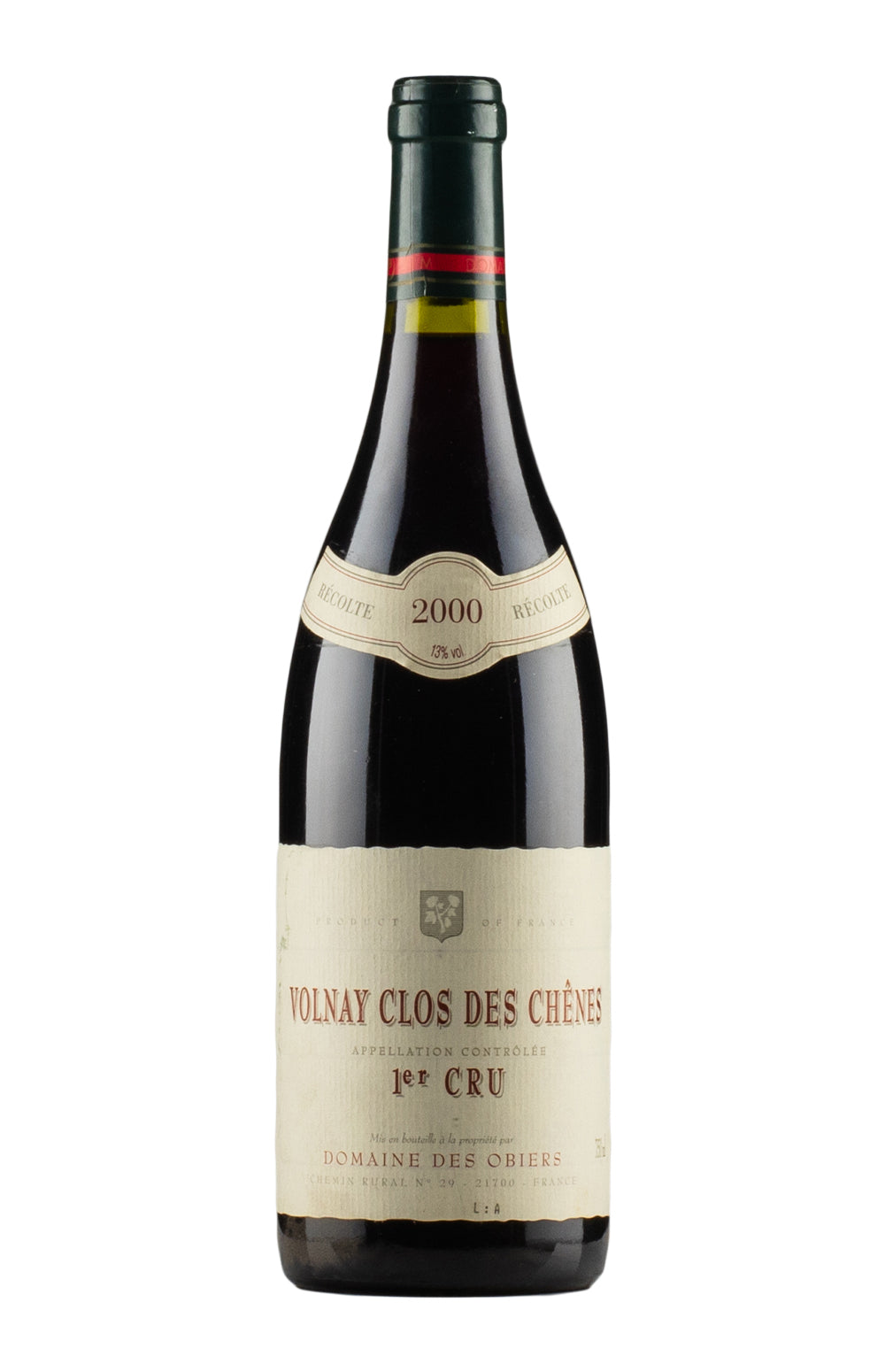 Volnay Clos des Chenes Obiers 2000