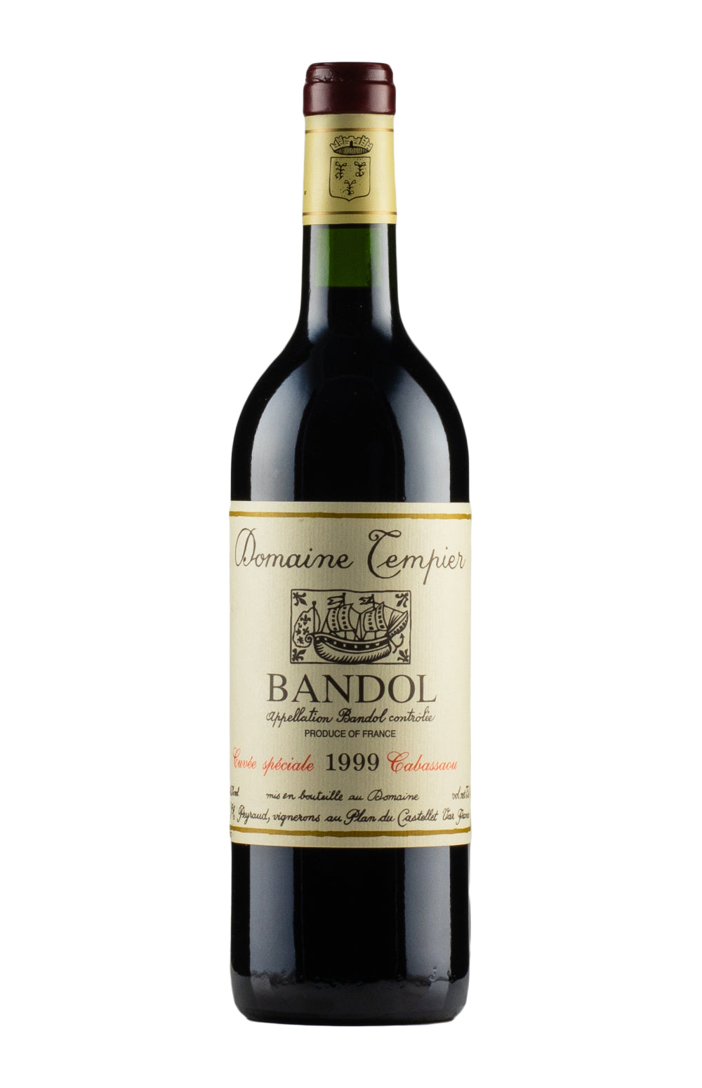 Cabassaou Bandol Domaine Tempier 1999
