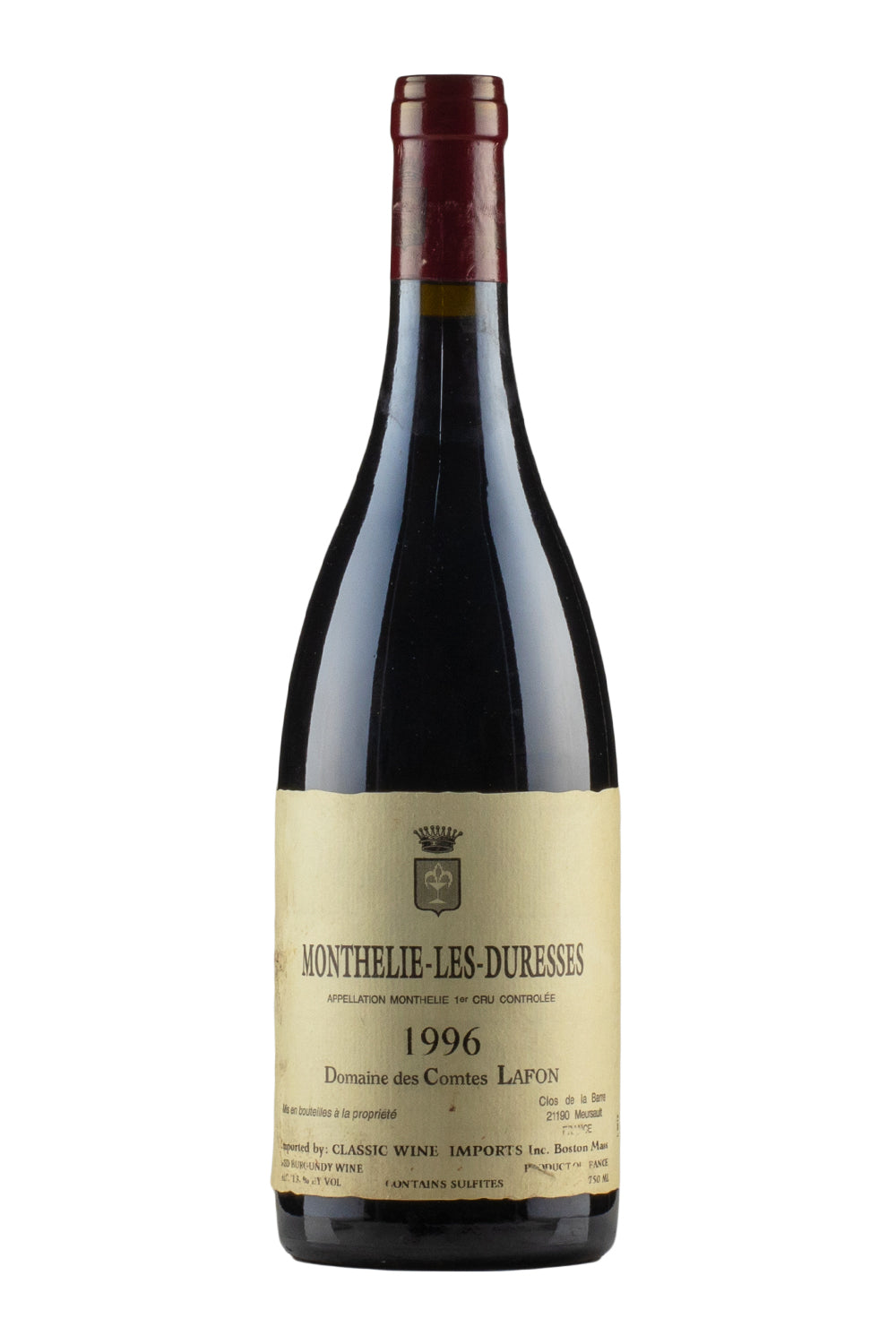 Monthelie Les Duresses Comtes Lafon 1996