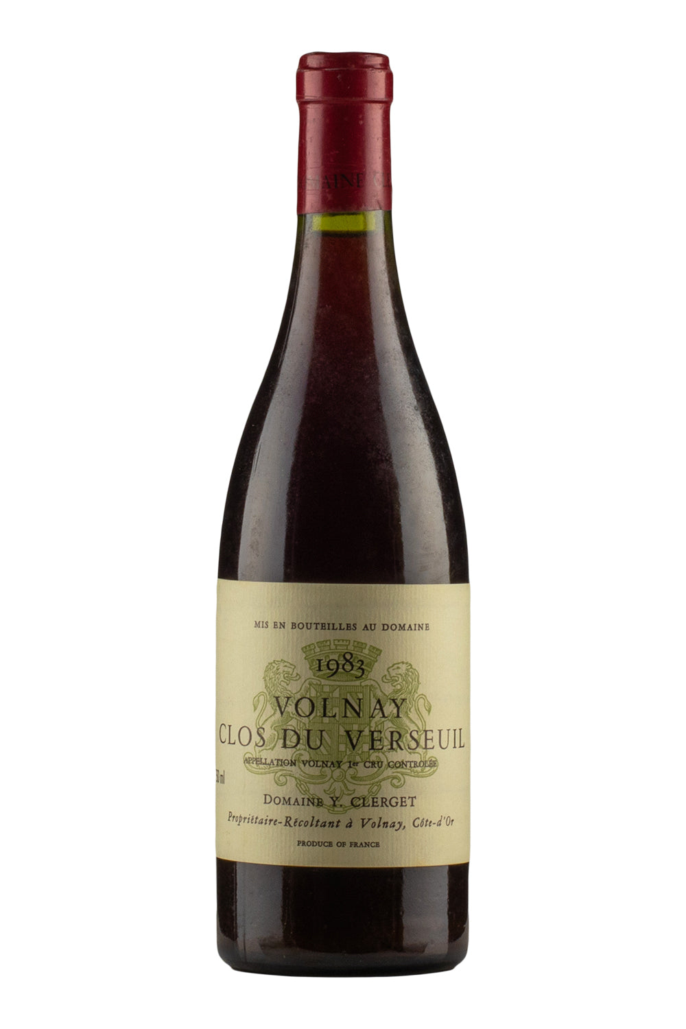 Volnay Clos du Verseuil Y. Clerget 1983