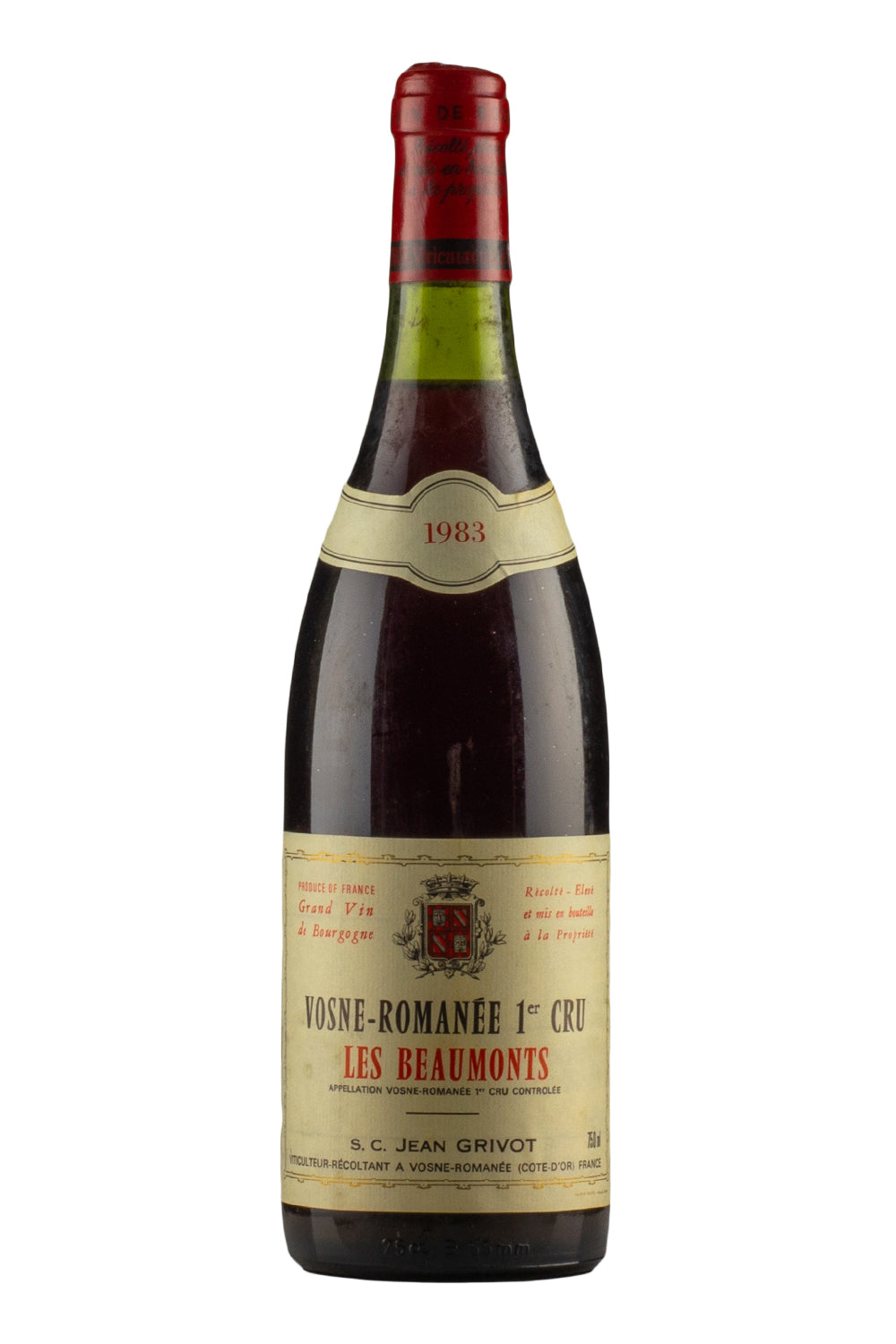 Vosne Romanee Les Beaumonts Jean Grivot 1983