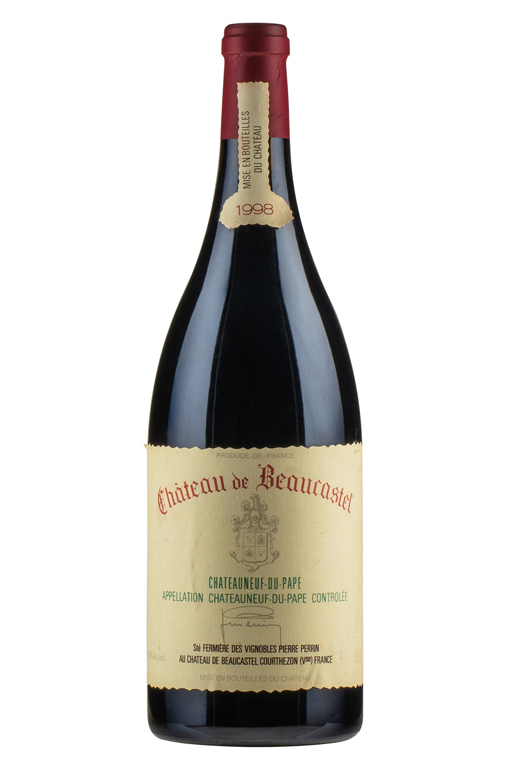 Chateauneuf du Pape Beaucastel Magnum (Missing Vintage Tag) 1998