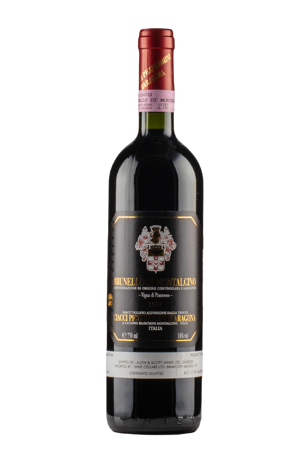 Brunello di Montalcino Vigna di Pianrosso Ciacci Piccolomini d`Aragona 1997