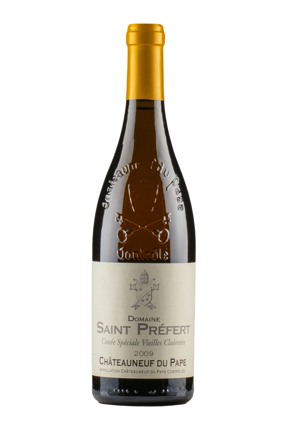 Chateauneuf du Pape Blanc Cuvee Speciale Vieilles Clairettes Saint Prefert 2009