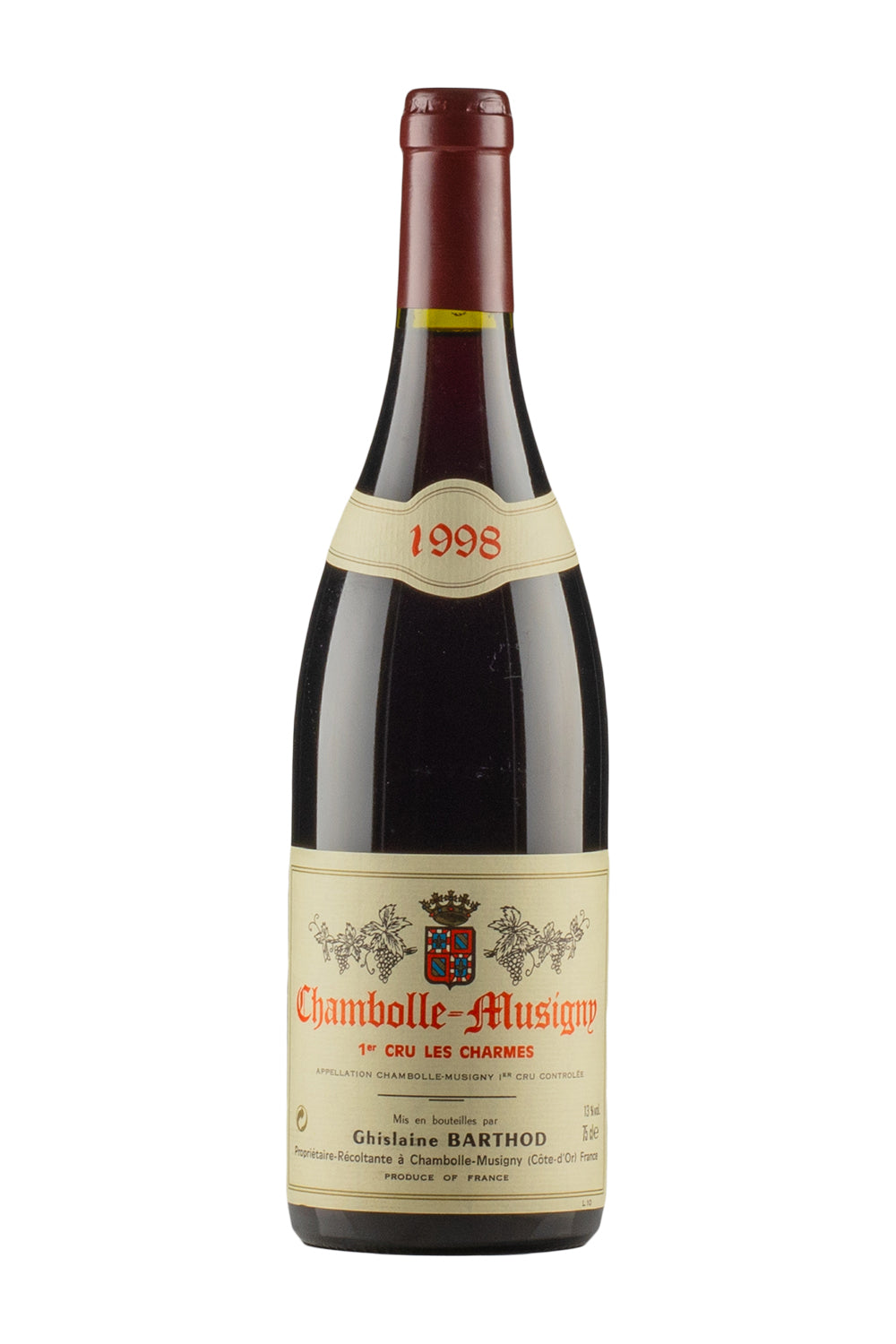 Chambolle Musigny Les Charmes Ghislaine Barthod 1998