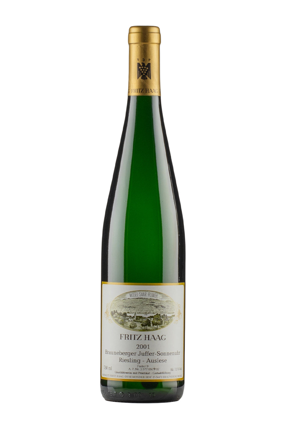 Fritz Haag Brauneberger Juffer Sonnenuhr Riesling Auslese Goldkapsel 2001