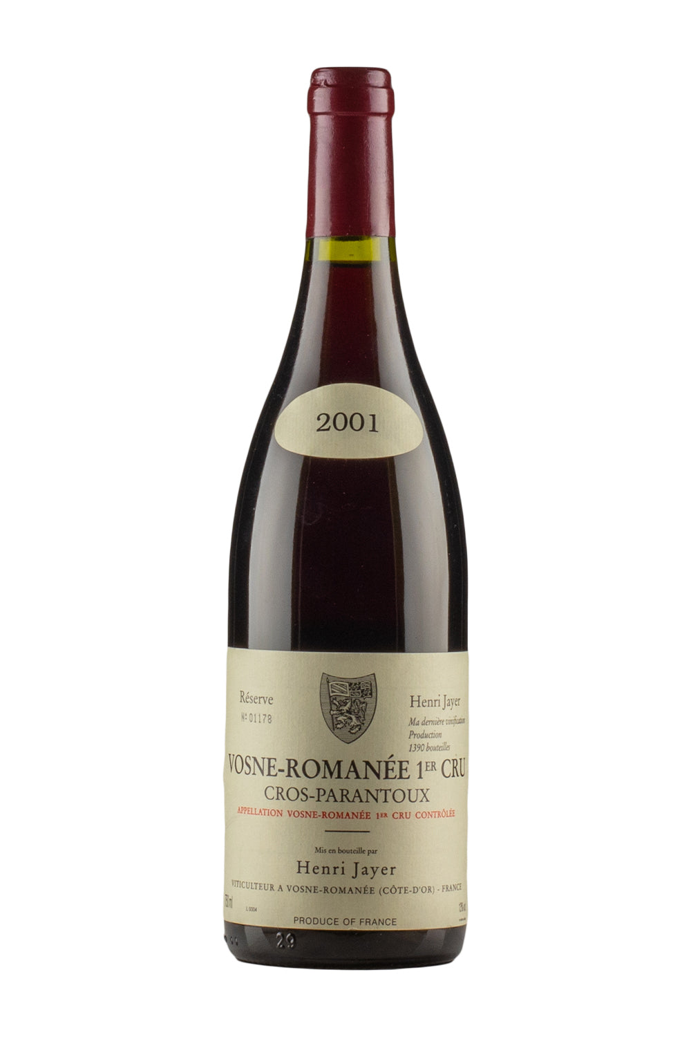 Vosne Romanee Cros Parantoux Henri Jayer 2001