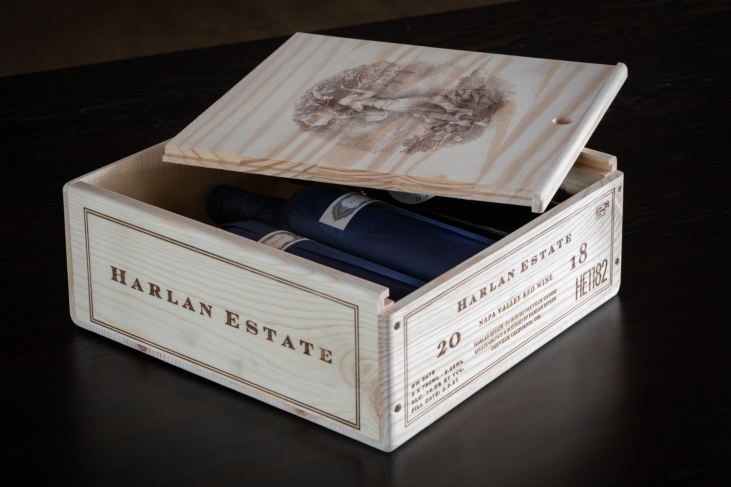 Harlan Estate 2018 in original wooden case