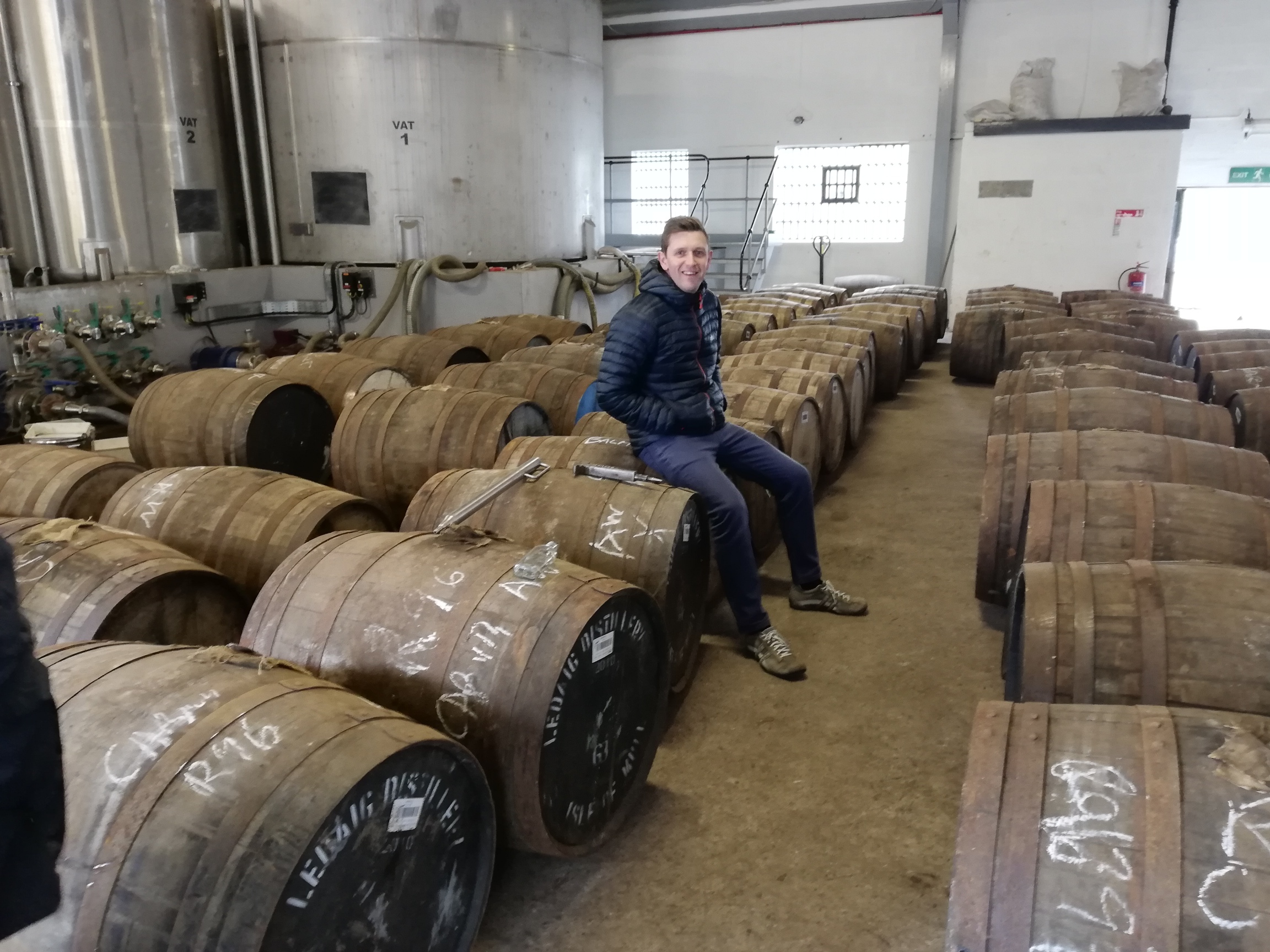 Alistair Walker in the cask library