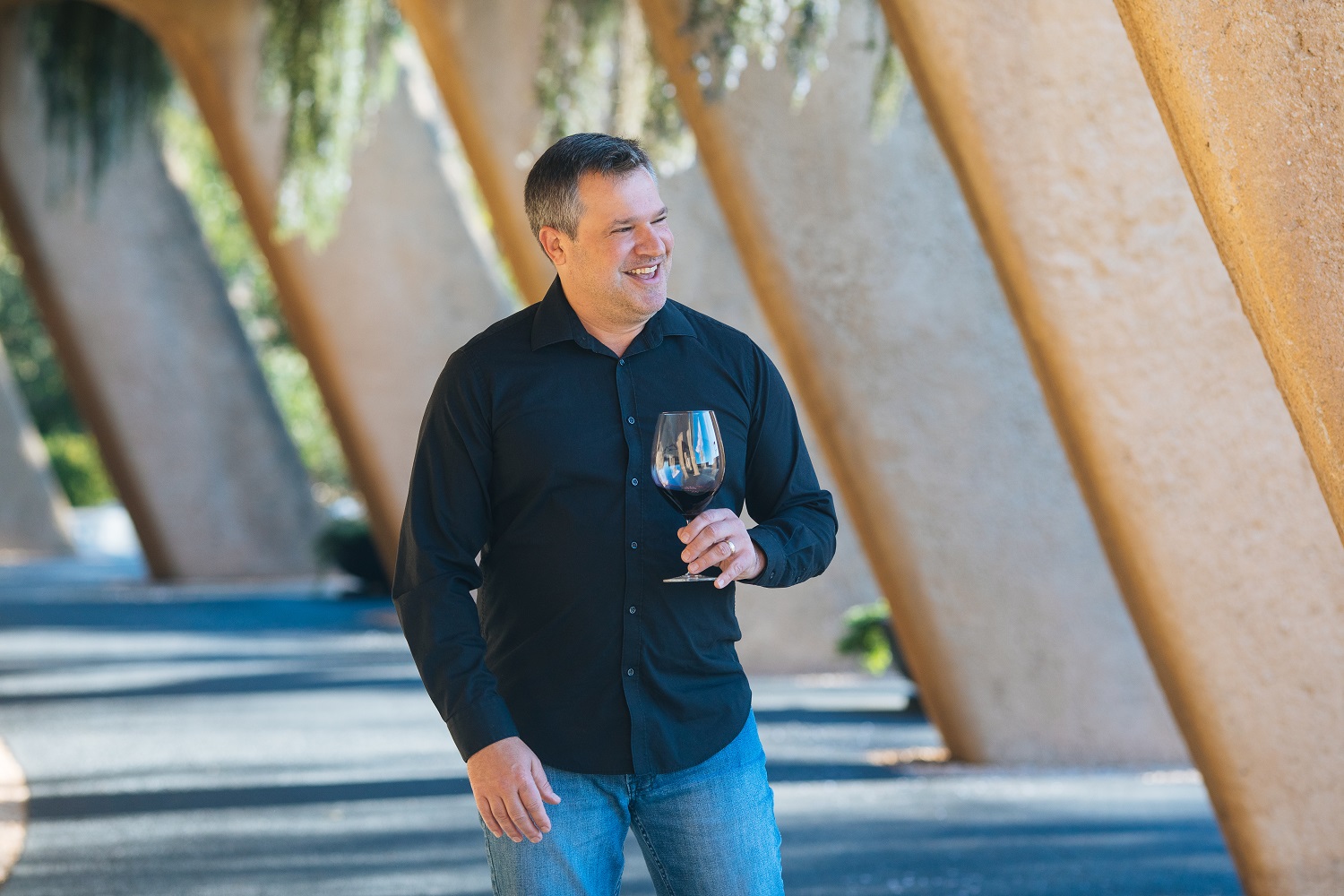 Marcus Notaro at the Stag's Leap Winery