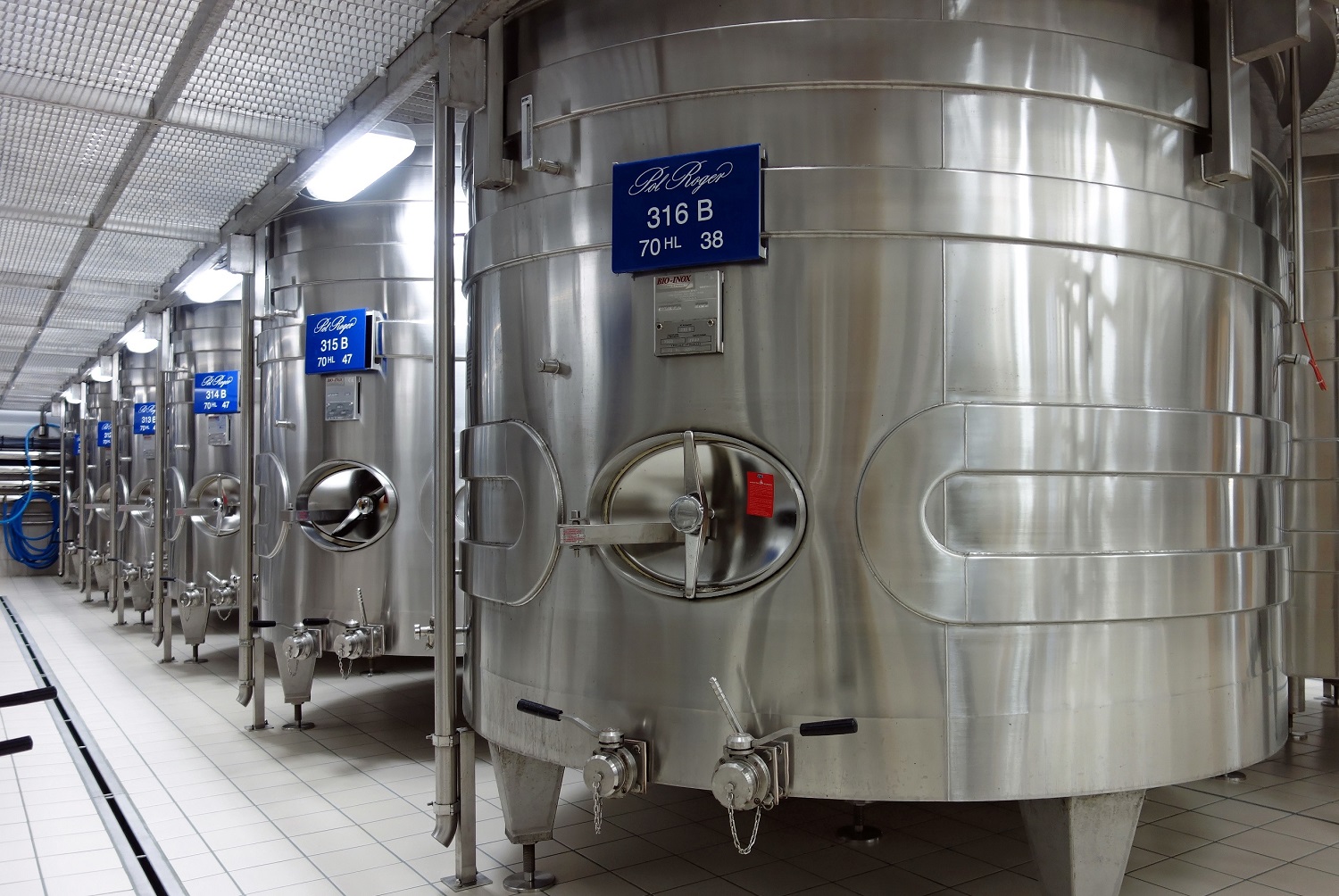 Stainless steel tanks are key for preserving freshness in Champagne
