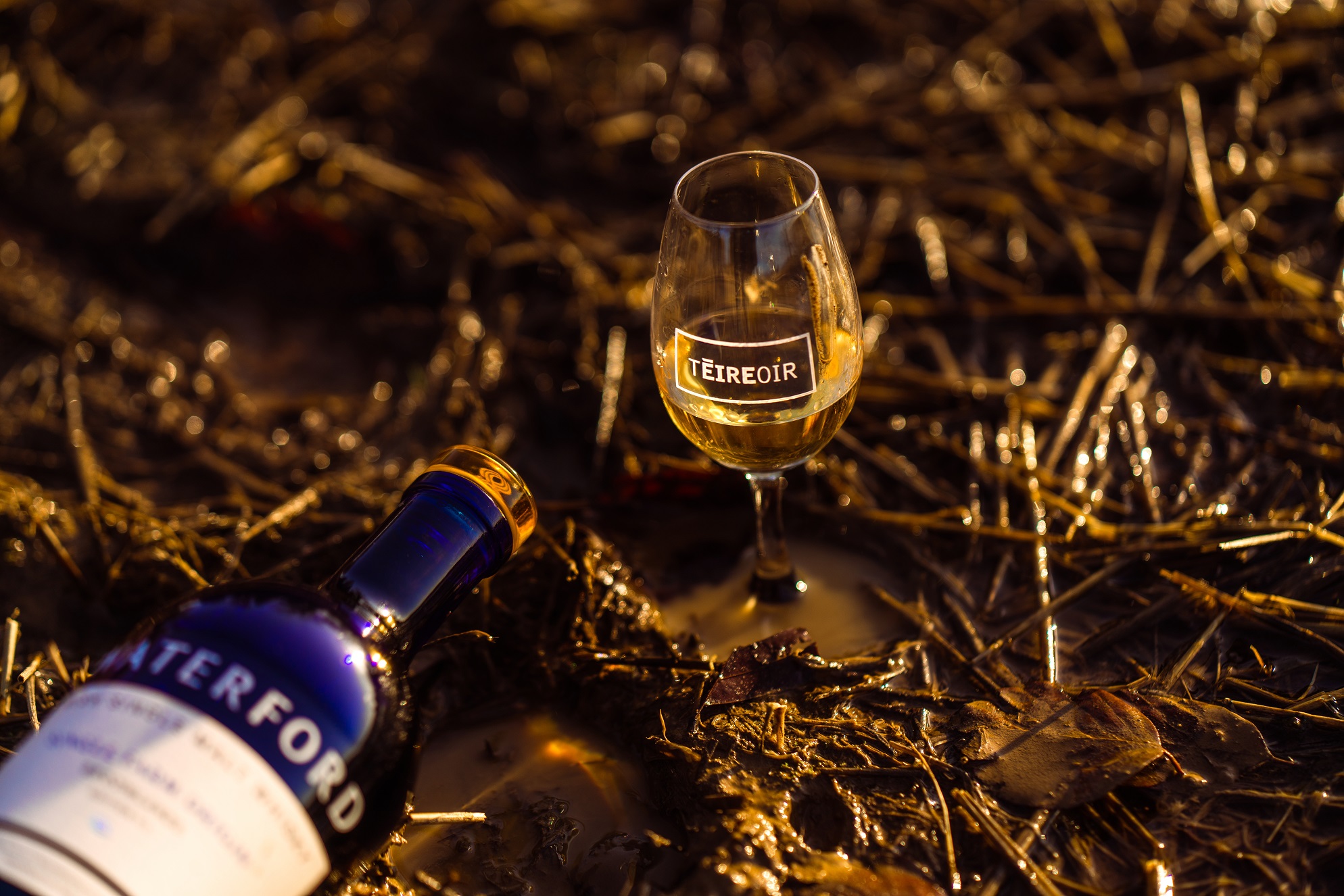 Waterford whisky in the glass